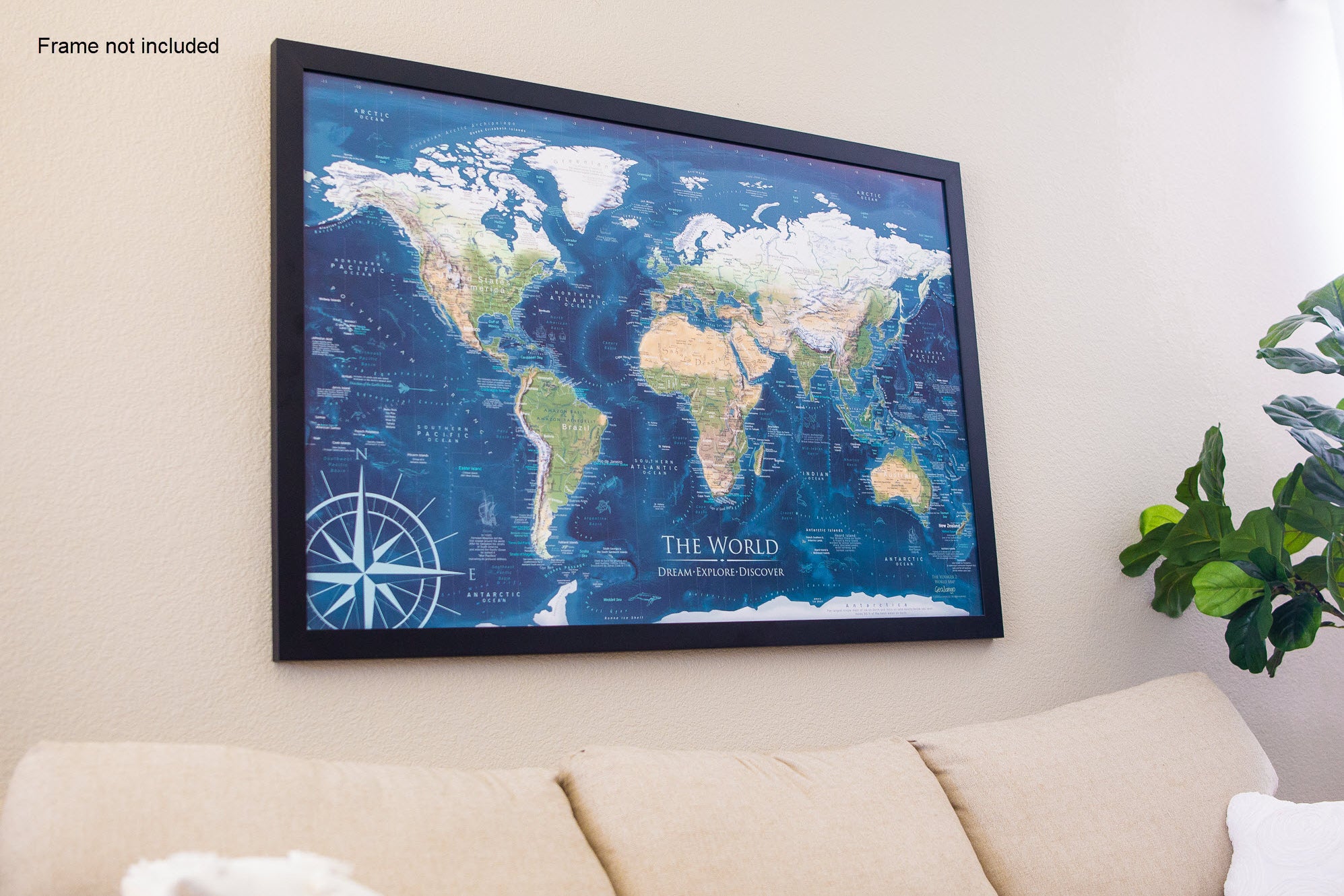 giant world map for classroom