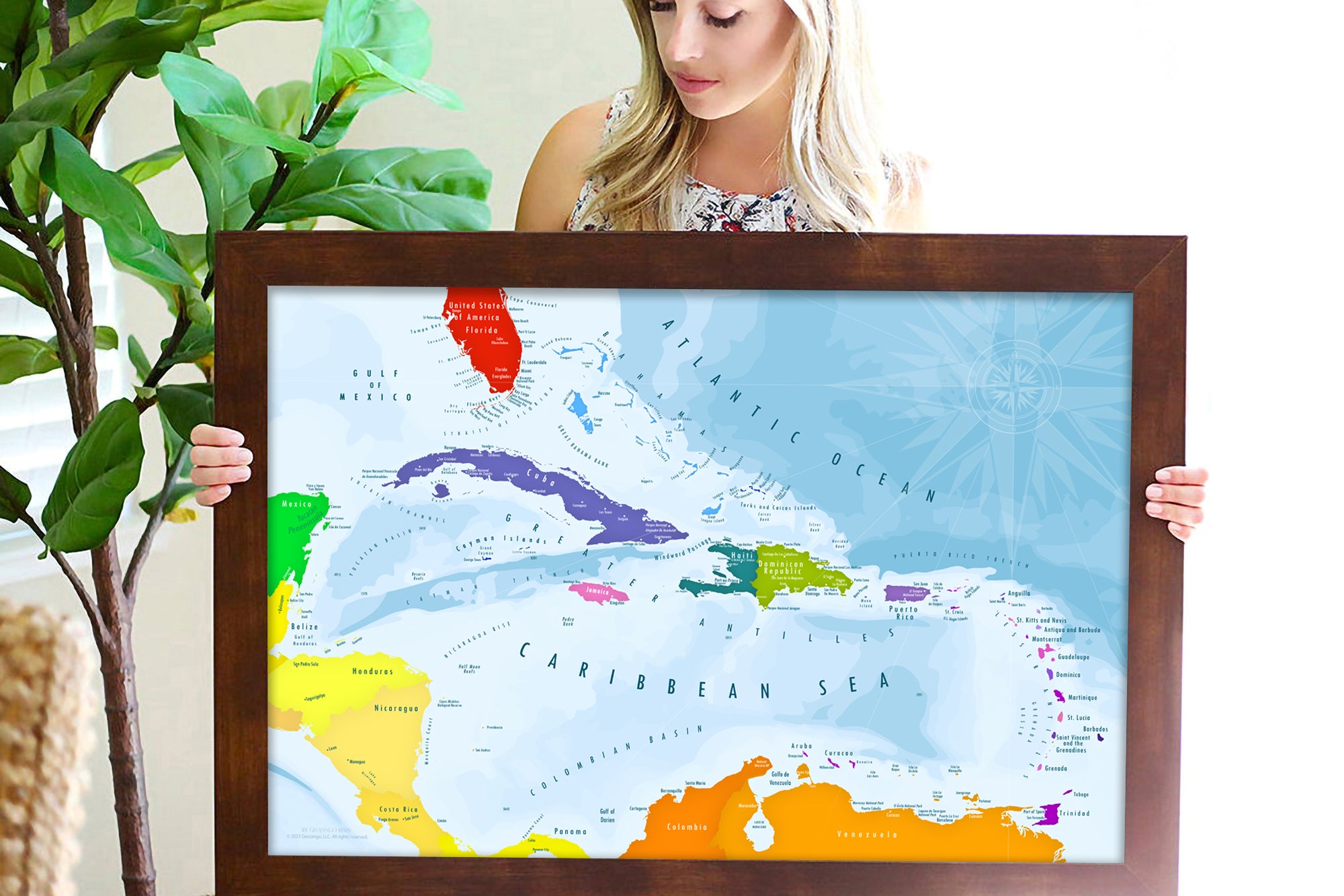 Caribbean Islands Cruise Map