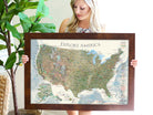 national park topographical map
