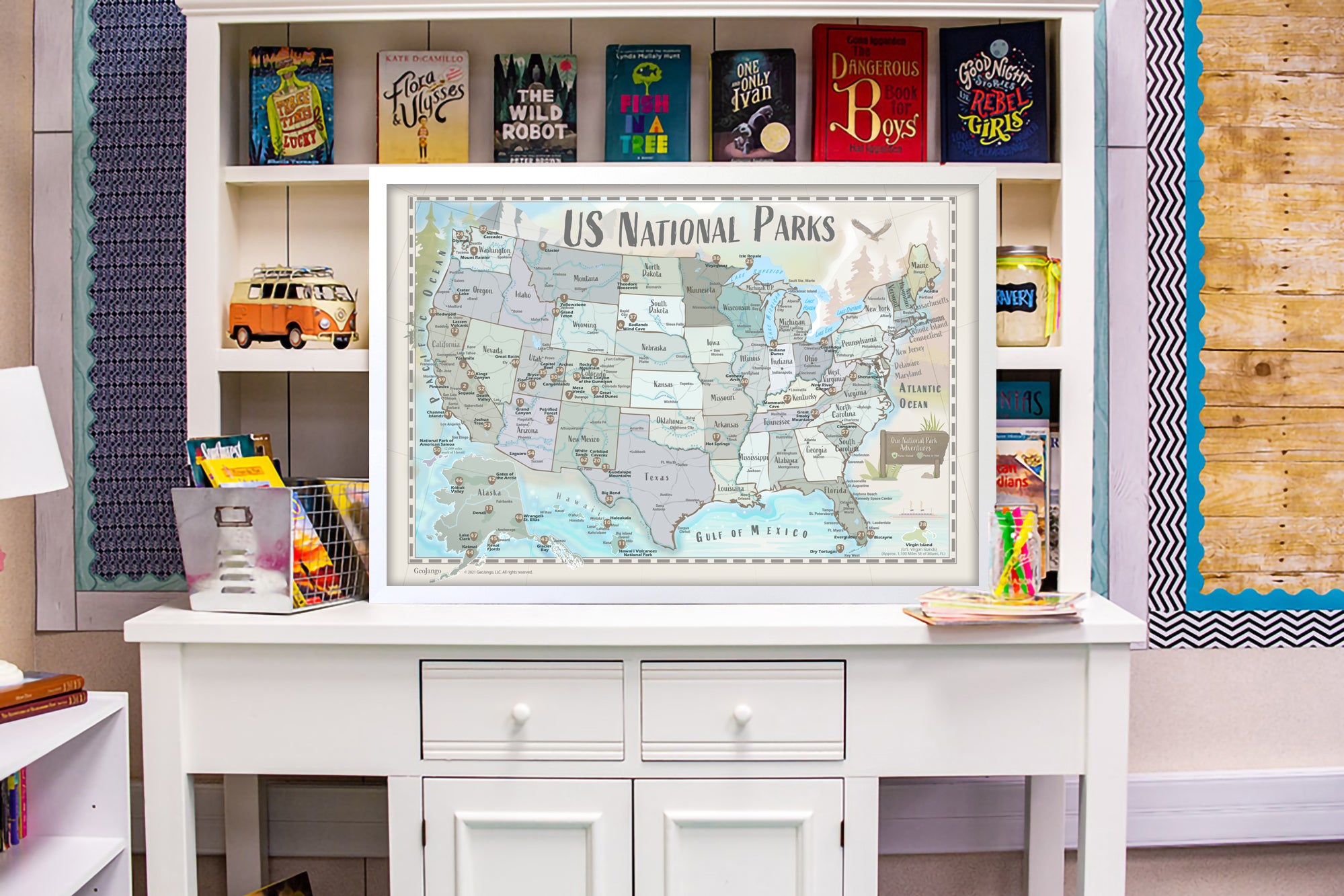 national park map art prints