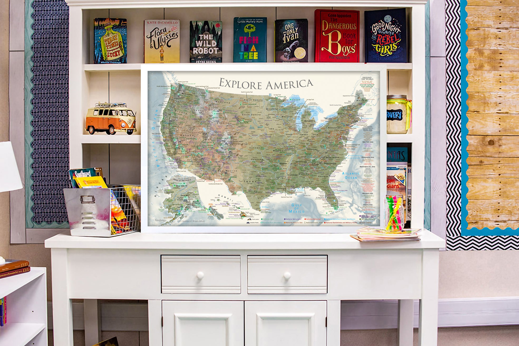 united states push pin map