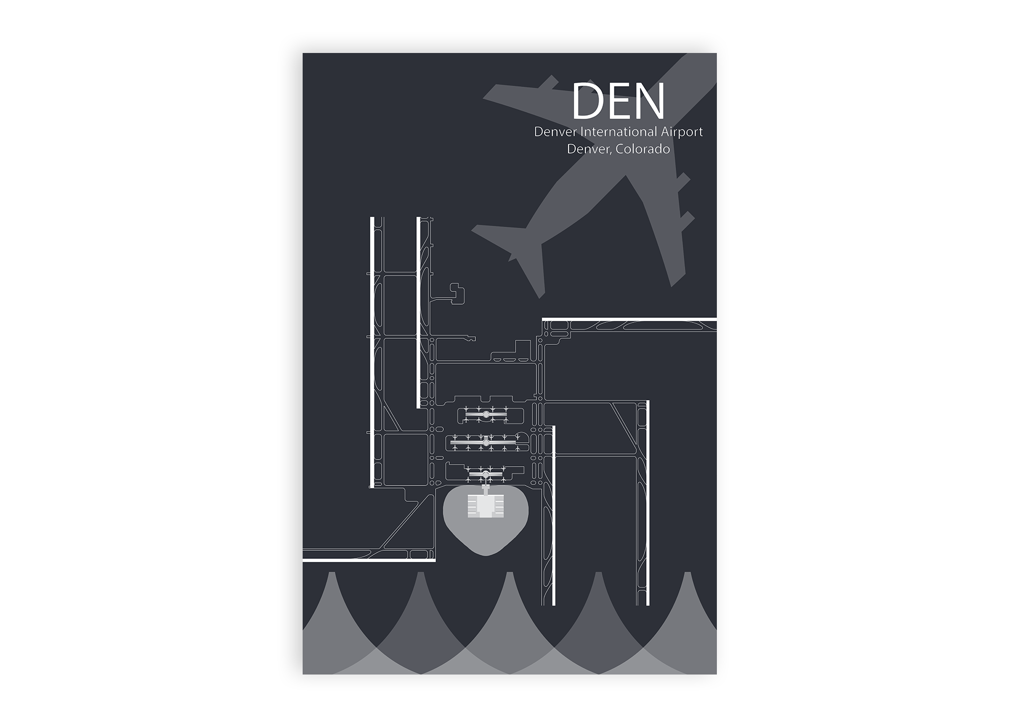 den airport map