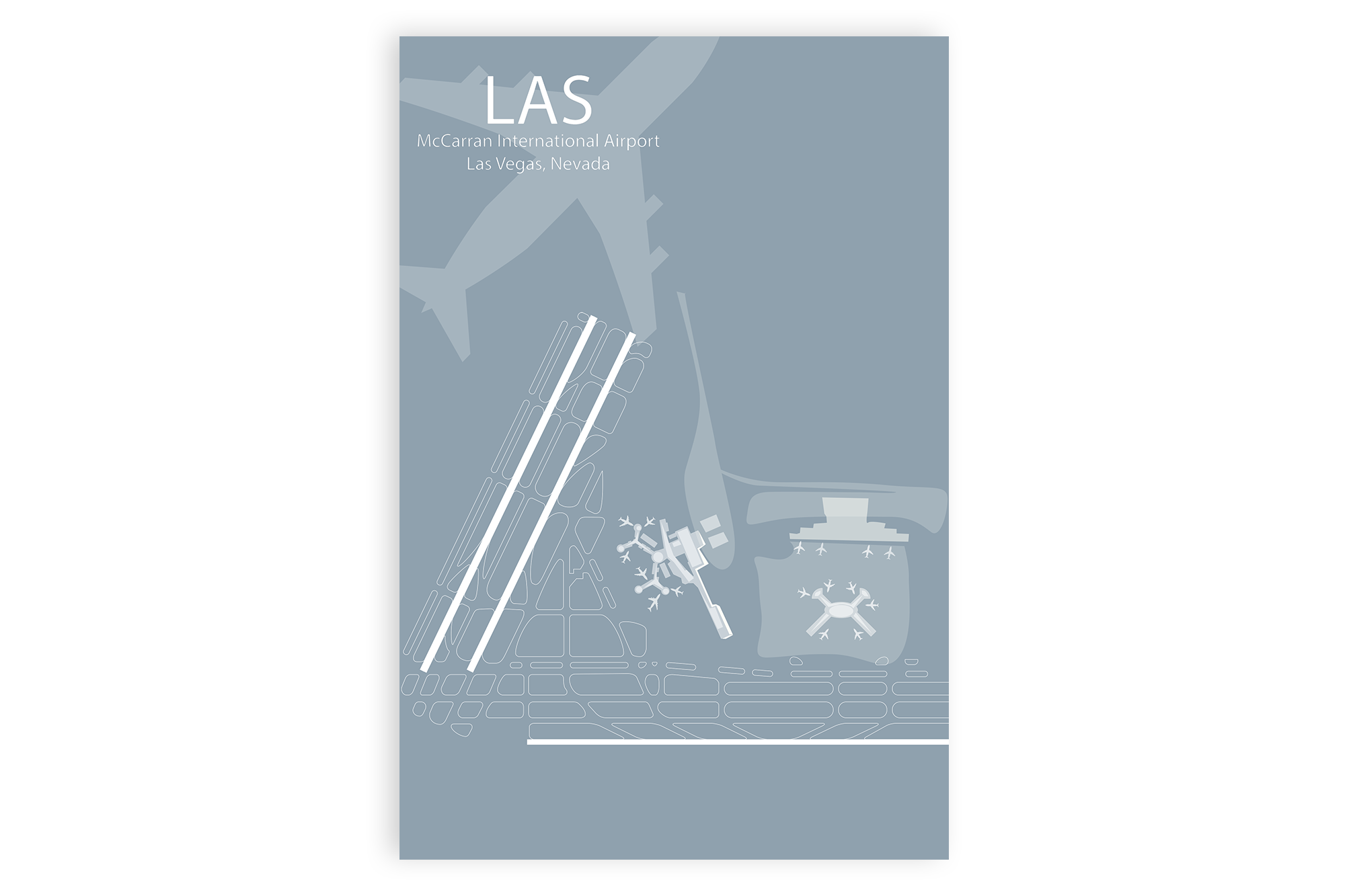 las airport map