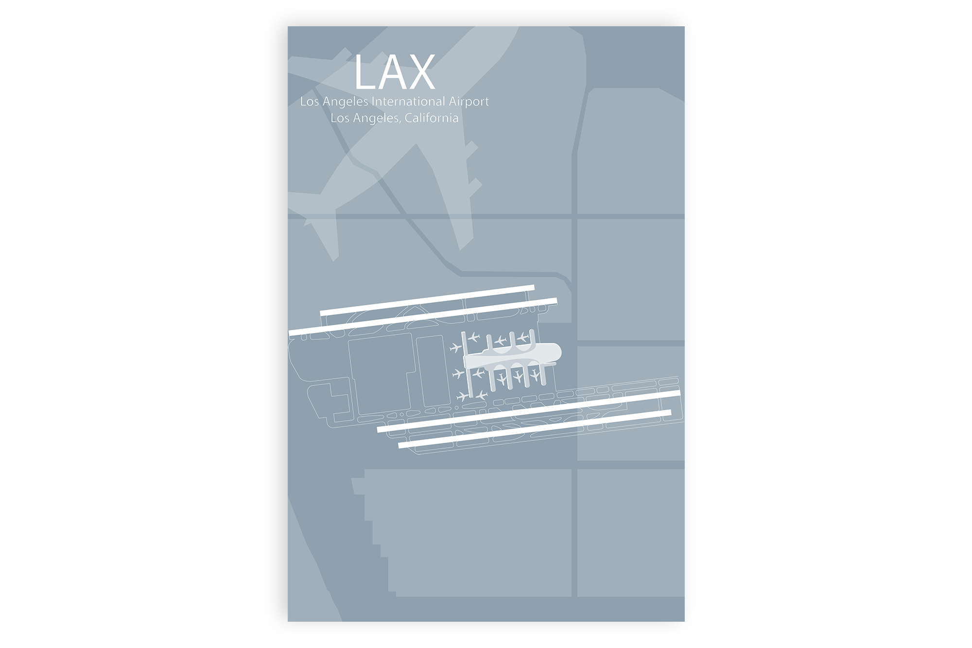 lax airport map