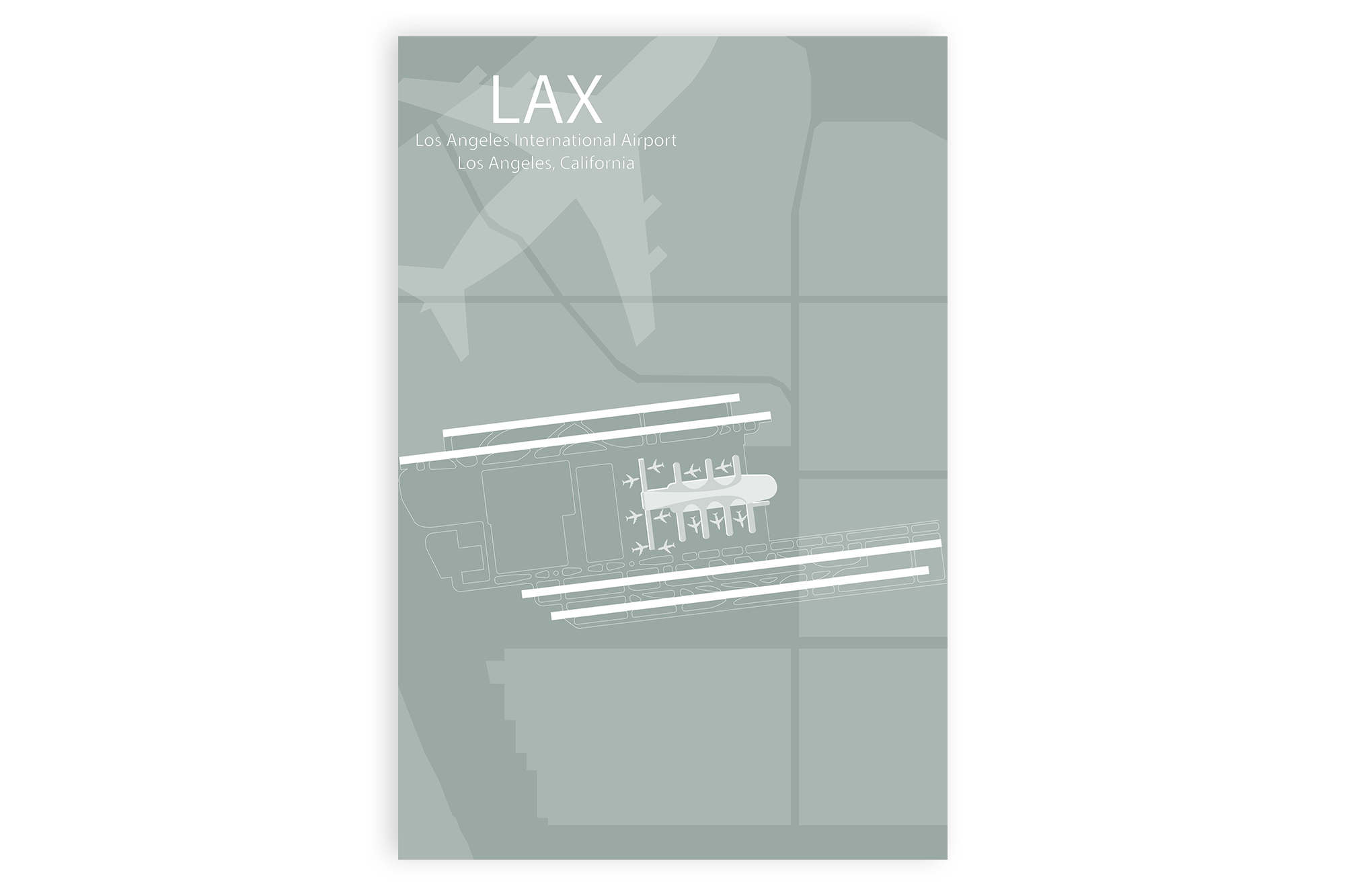 map lax airport