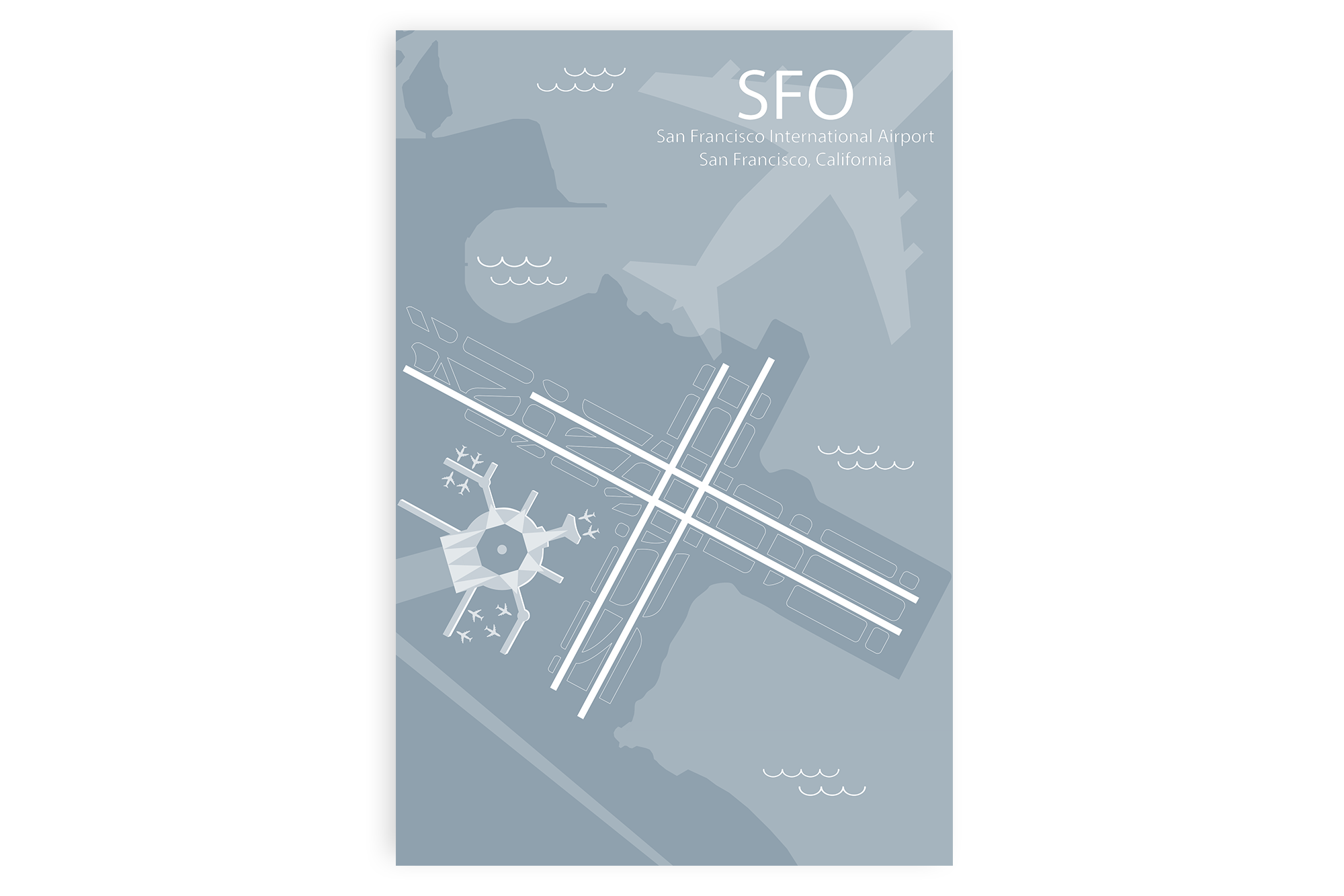 sfo airport map