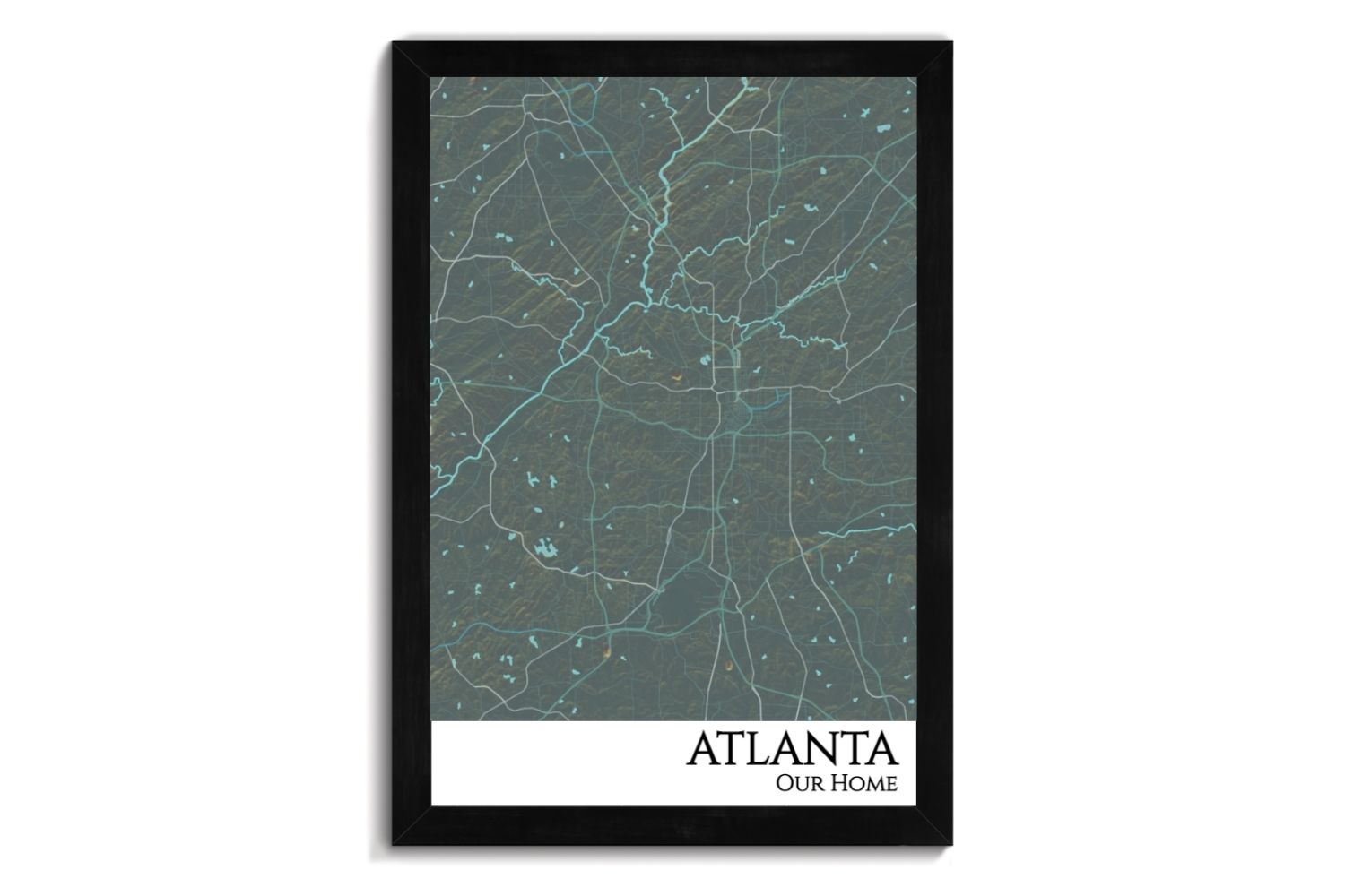custom city map of atlanta