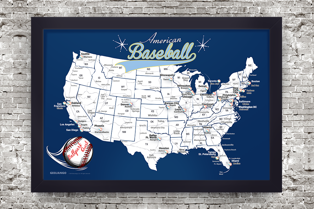 baseball stadium map 