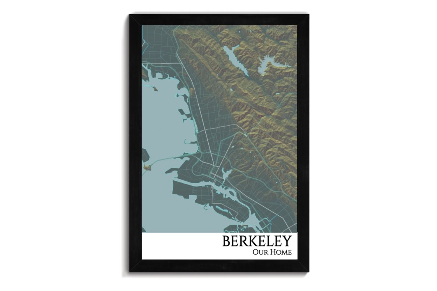 custom city map of berkeley