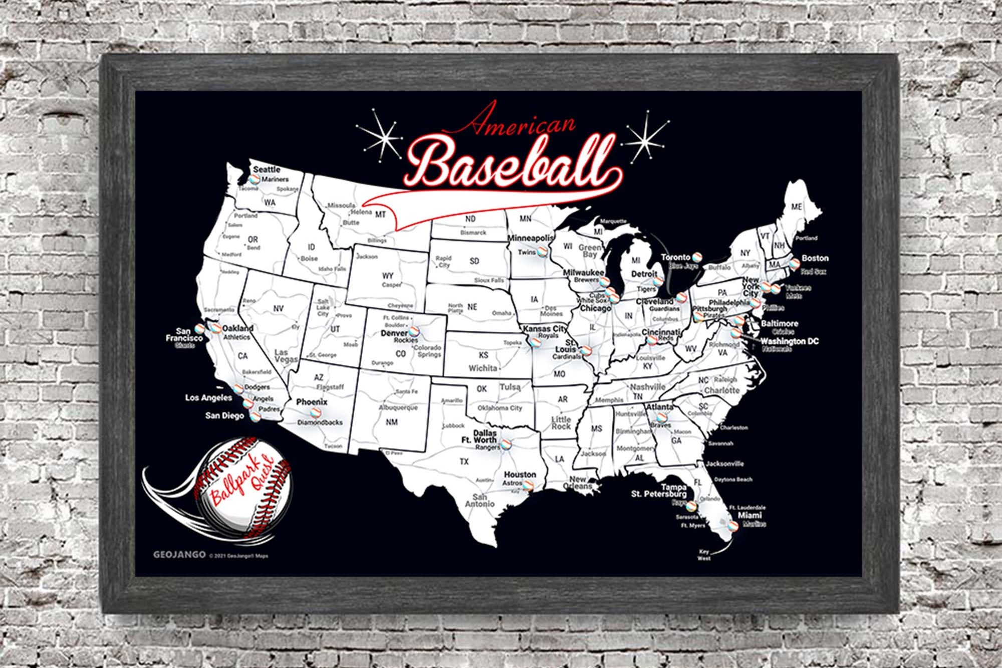 baseball stadiums map