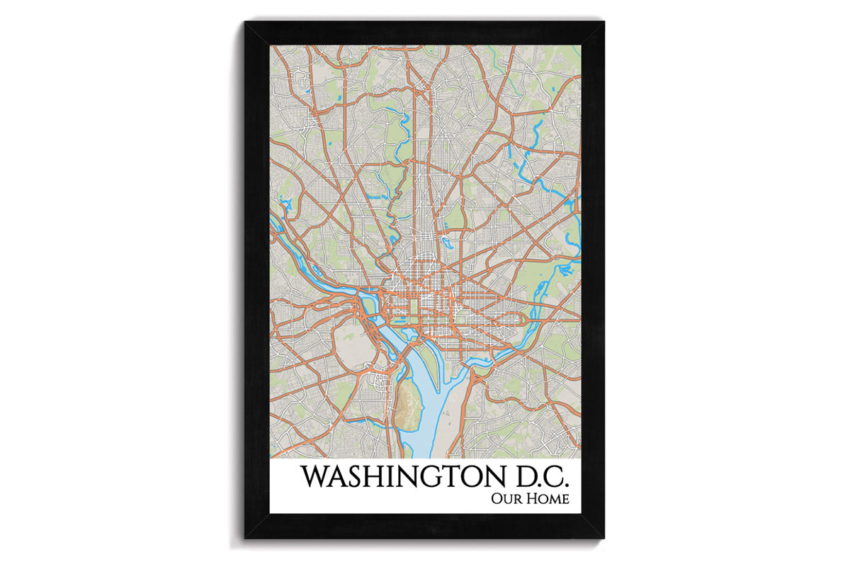 washington dc city map