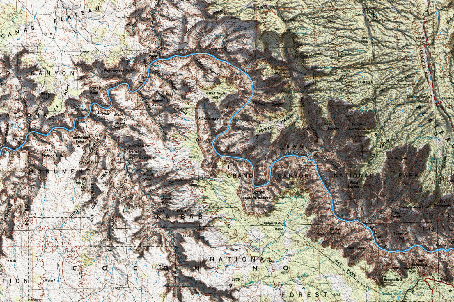 3d view of grand canyon