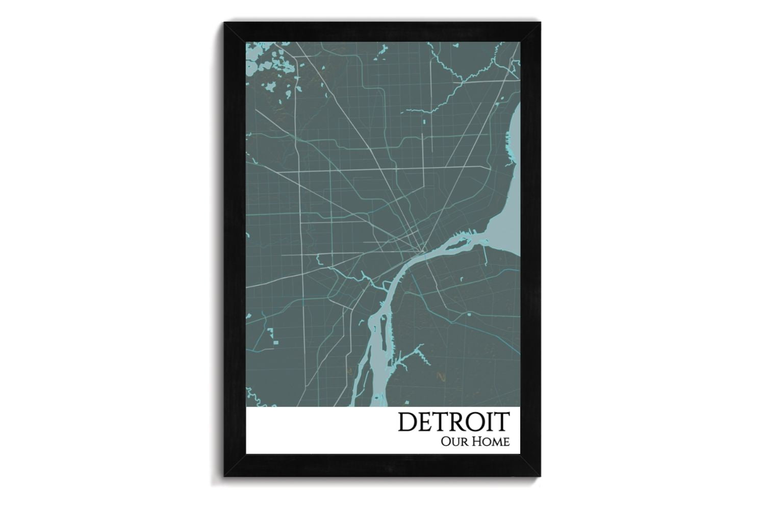 map of detroit michigan