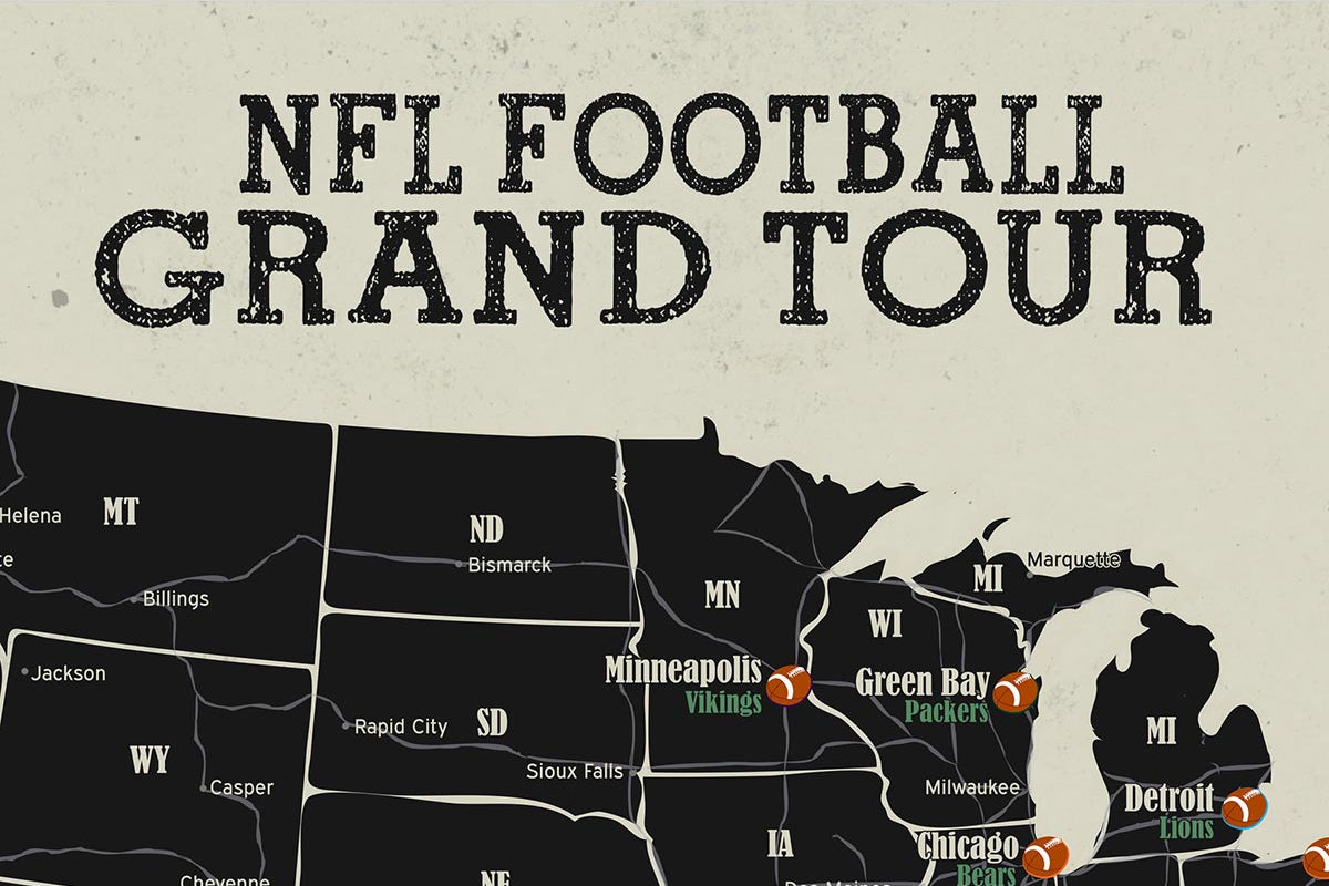 nfl stadium maps