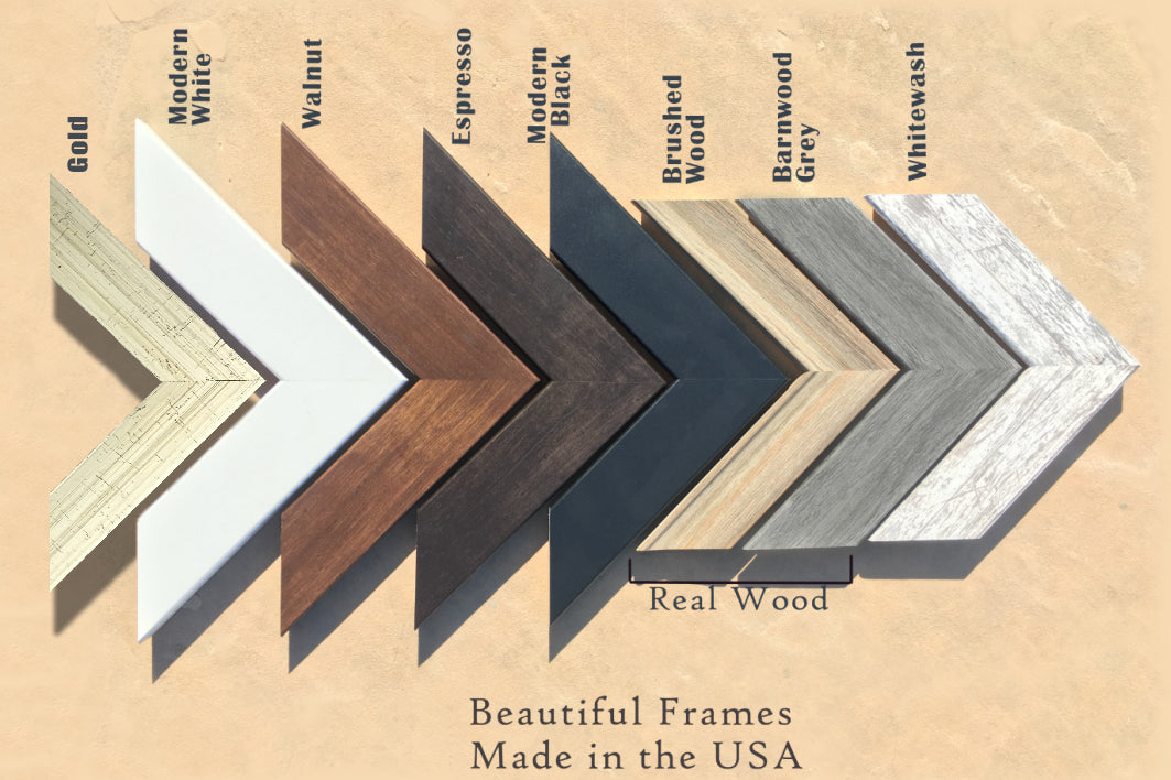wood frames for maps