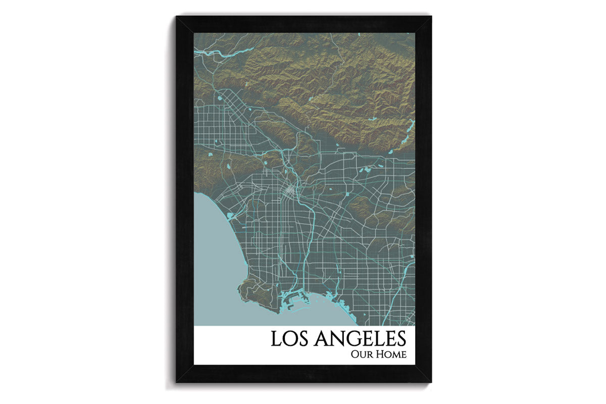 framed la map