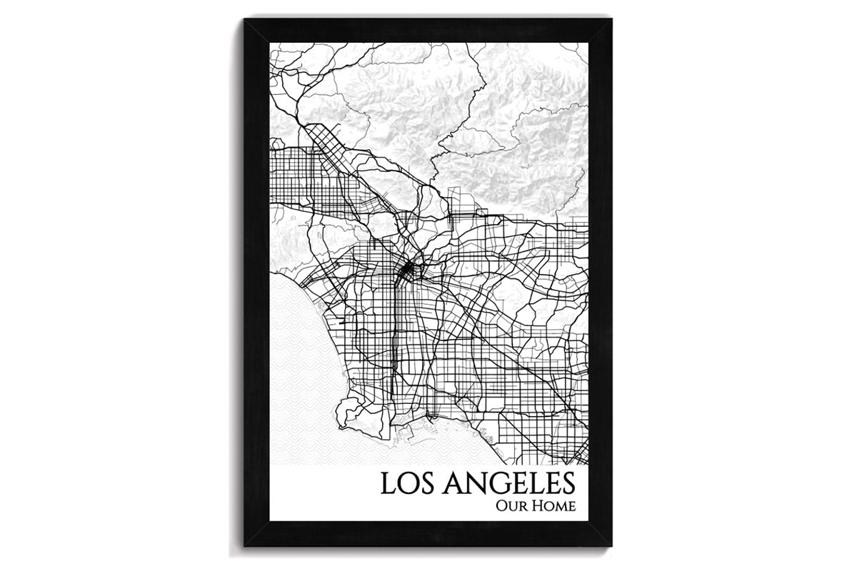map of la