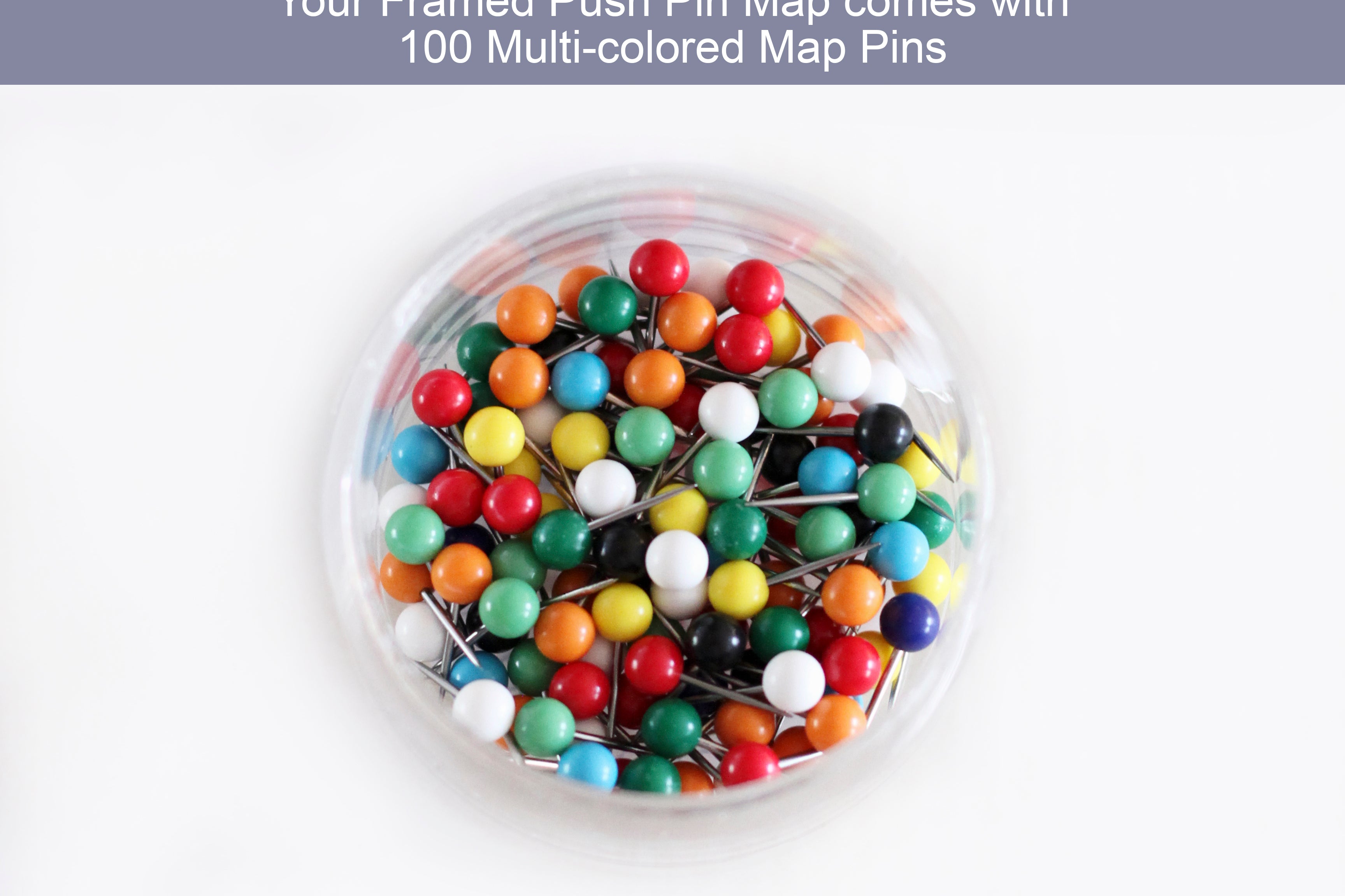 push pins map