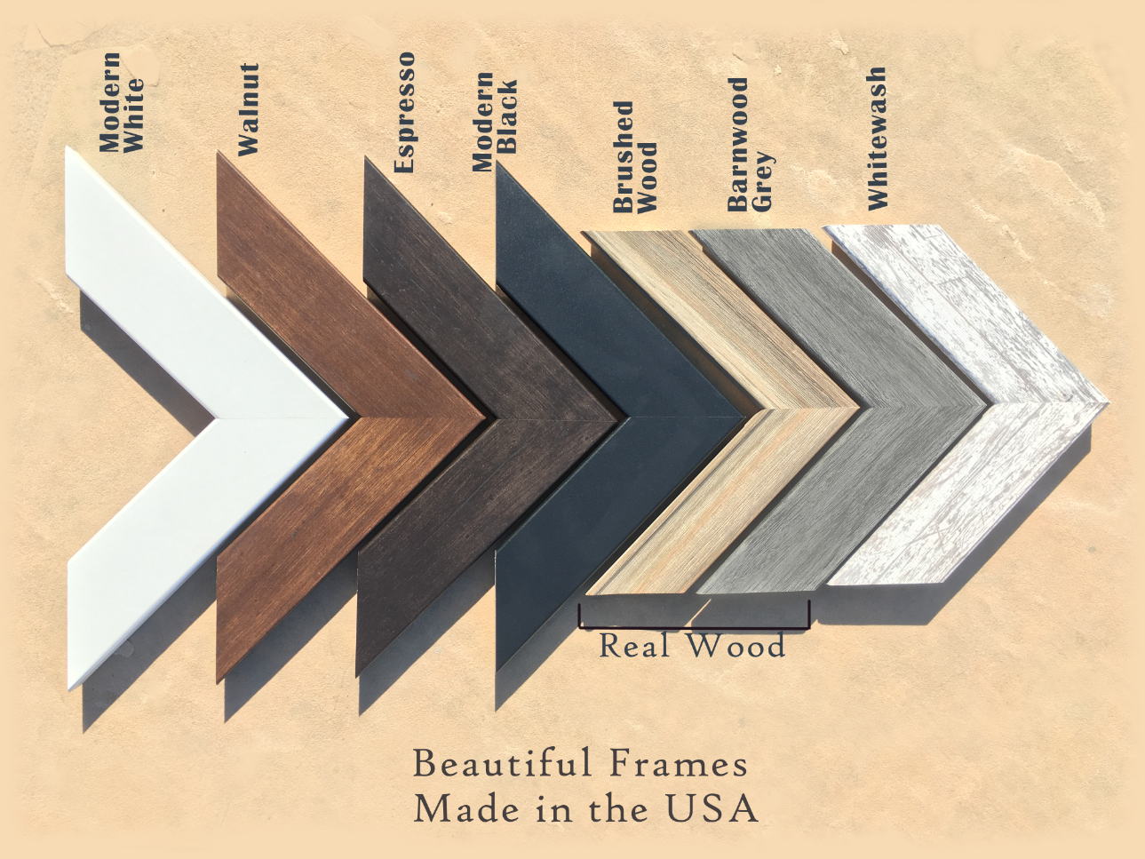 wooden frames