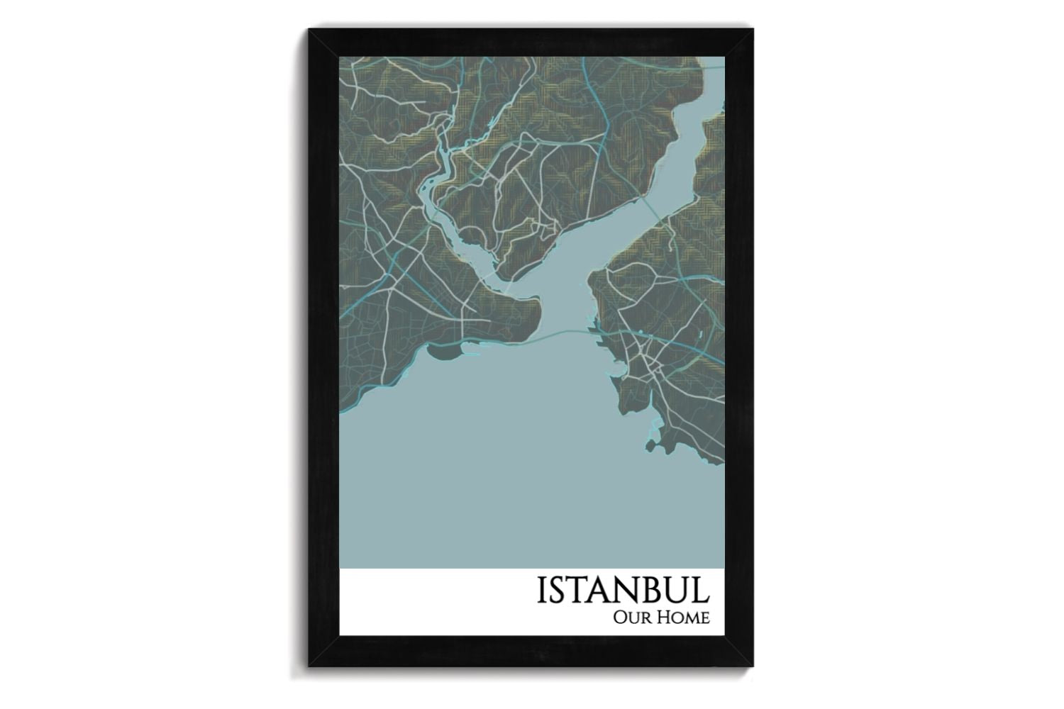 custom map of istanbul