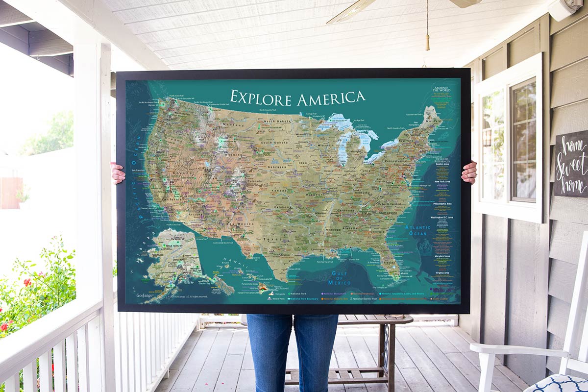 USA Map with Capitals