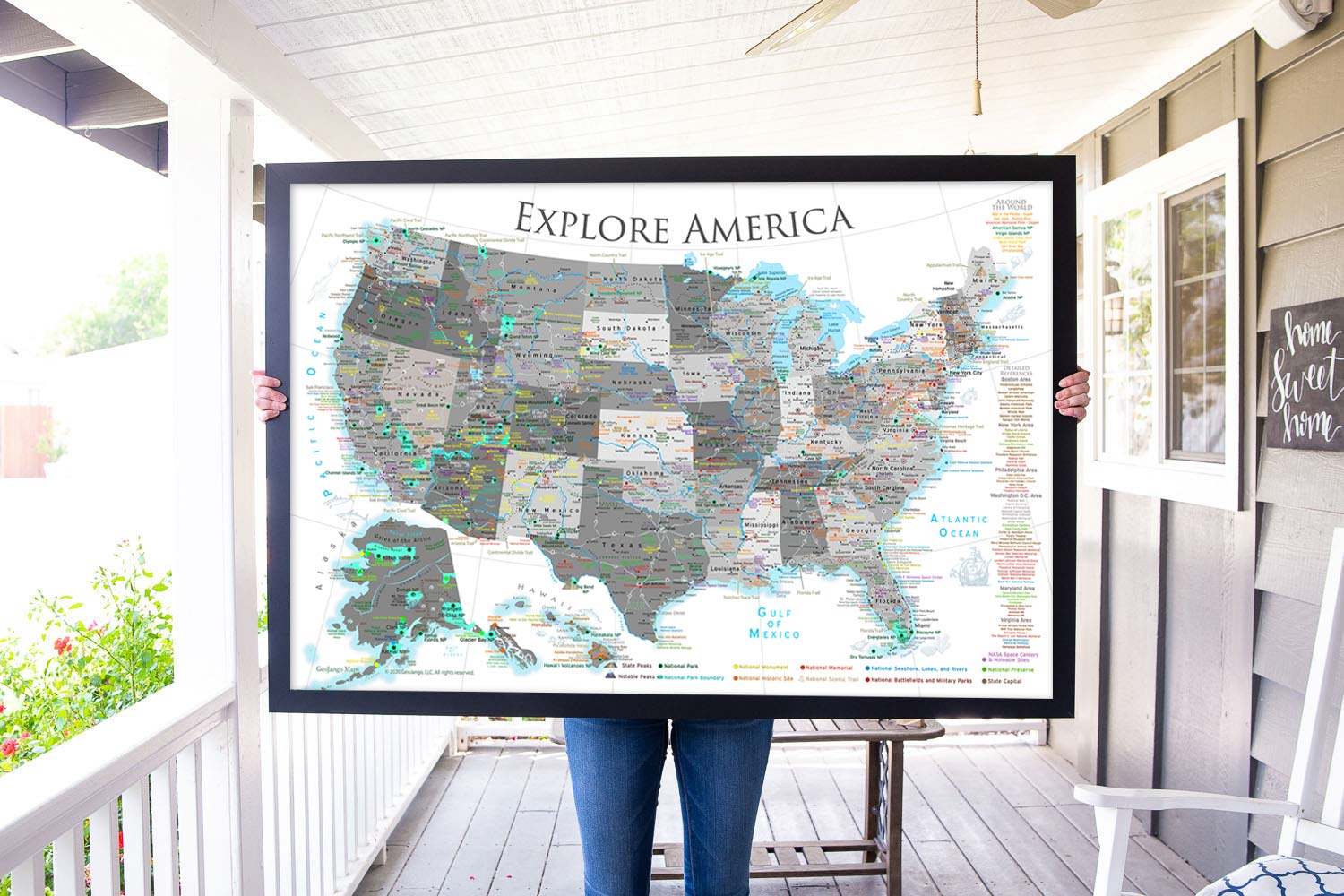 USA Push Pin Maps