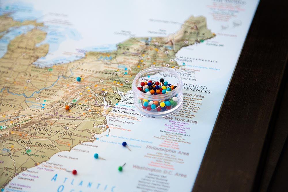map push pins