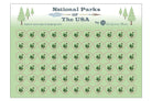 national parks map stickers