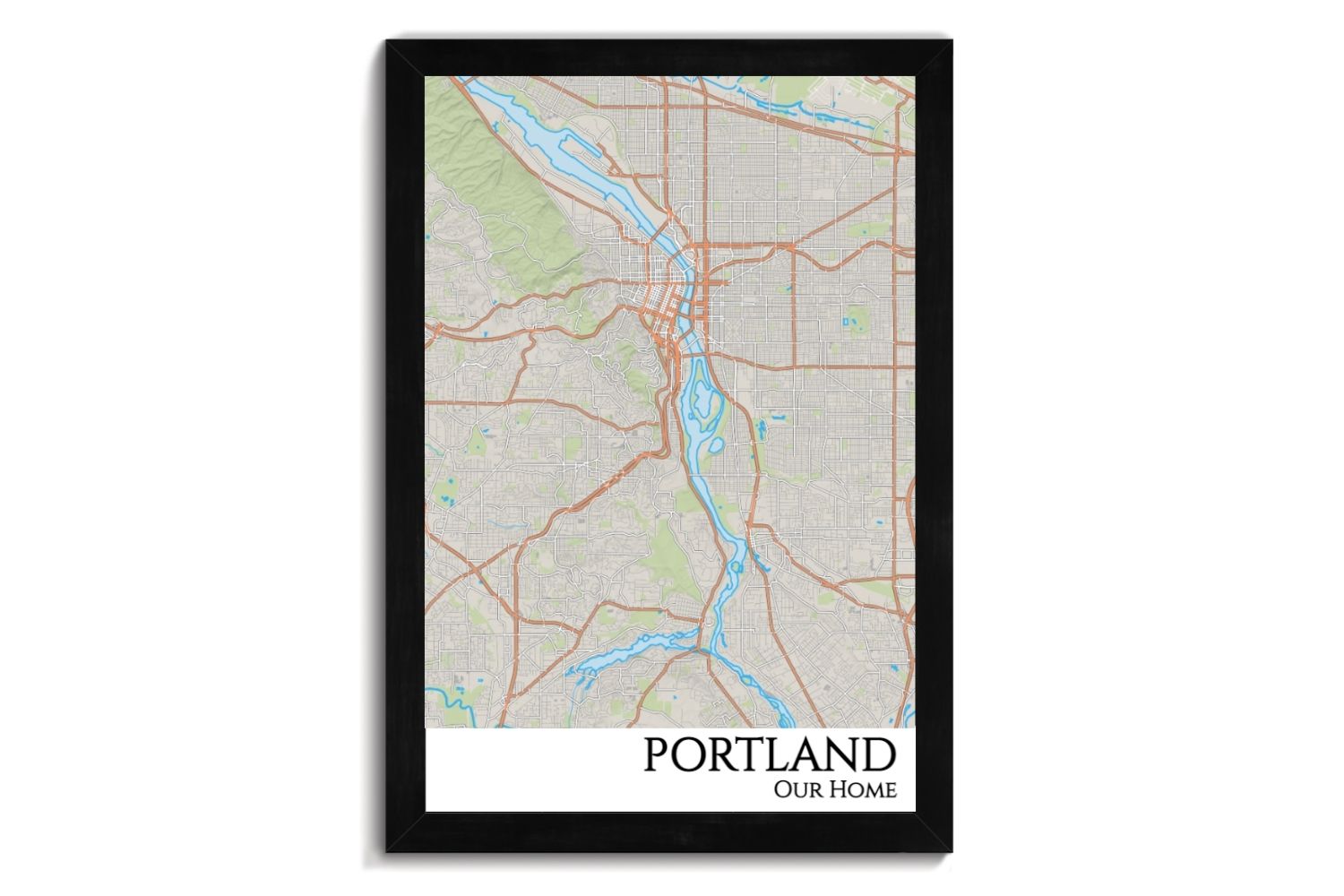 map of portland