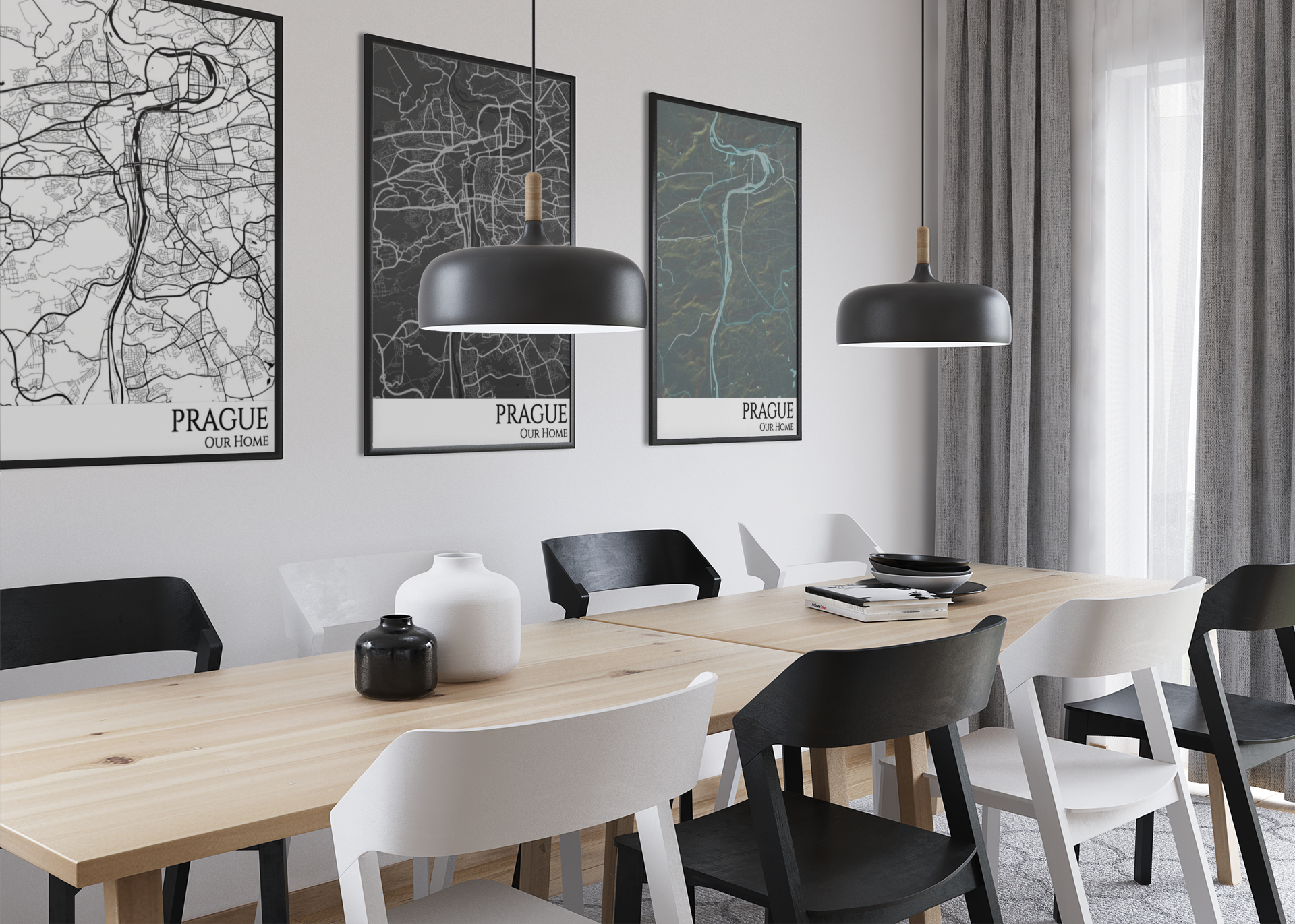 print map of cities