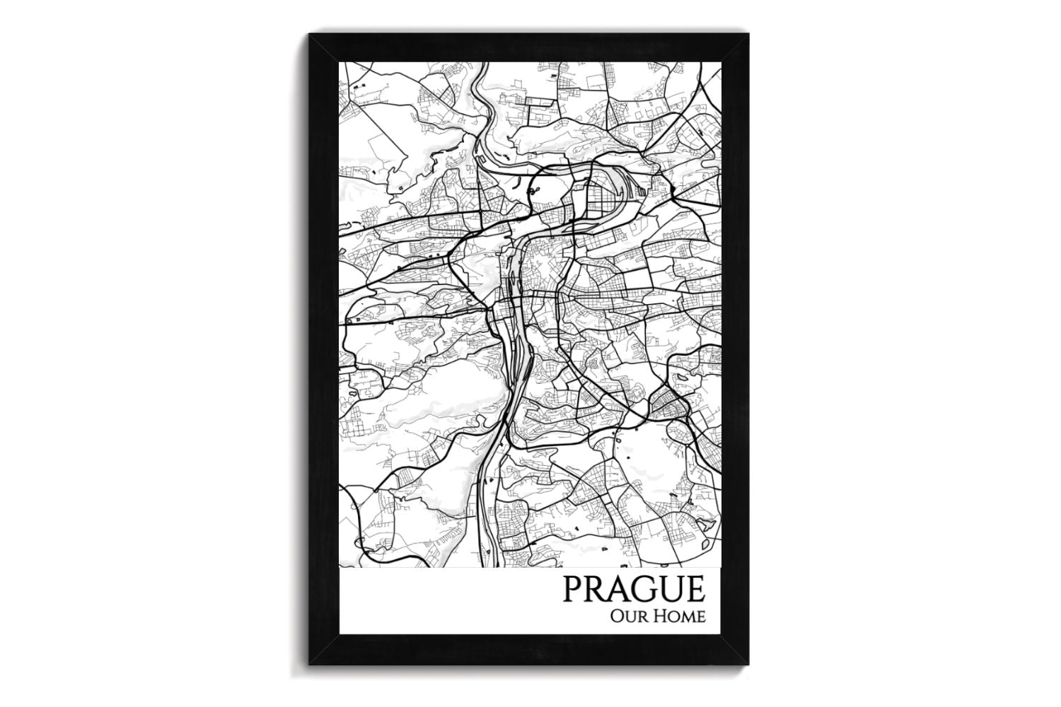 prague map europe