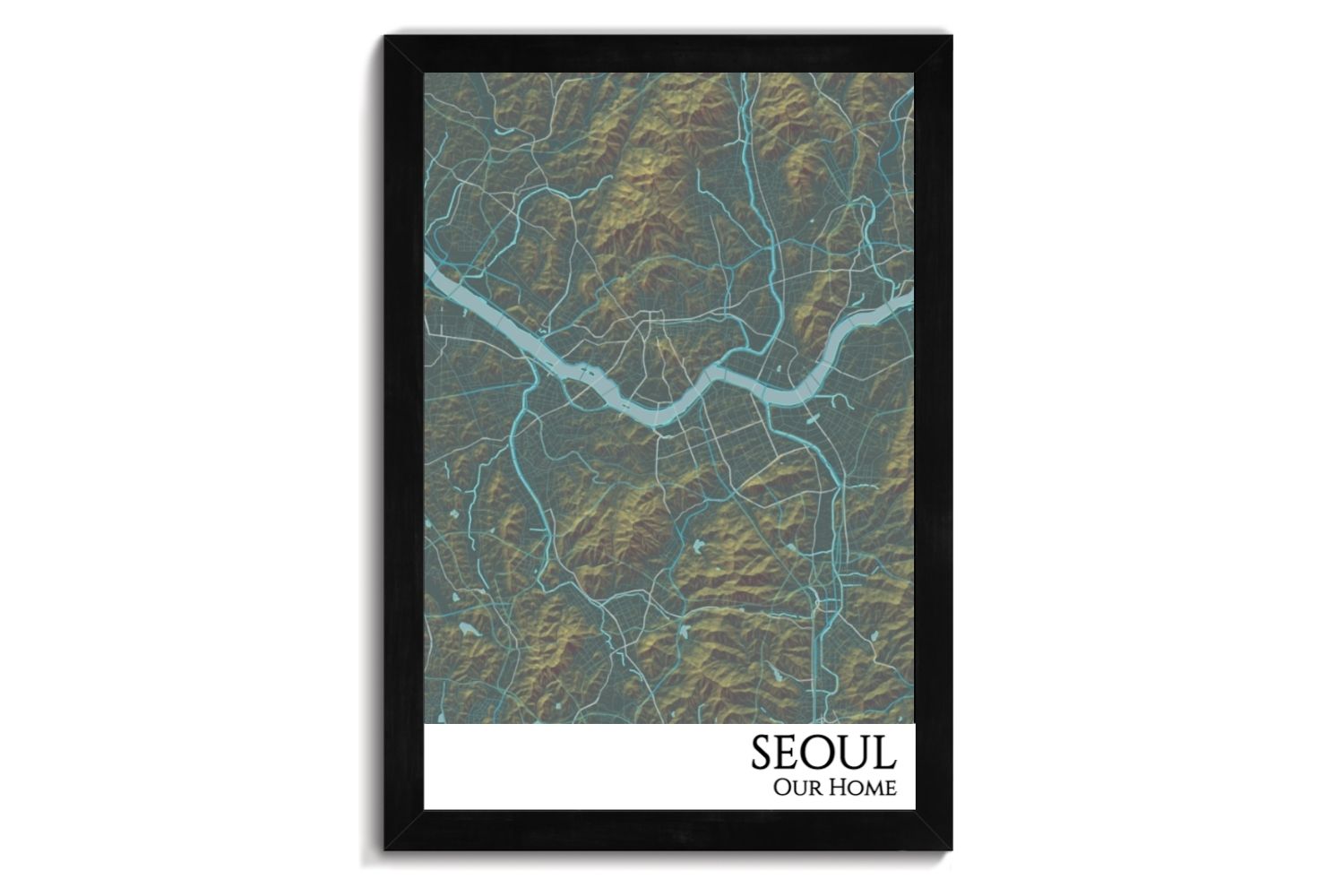 custom city map of seoul