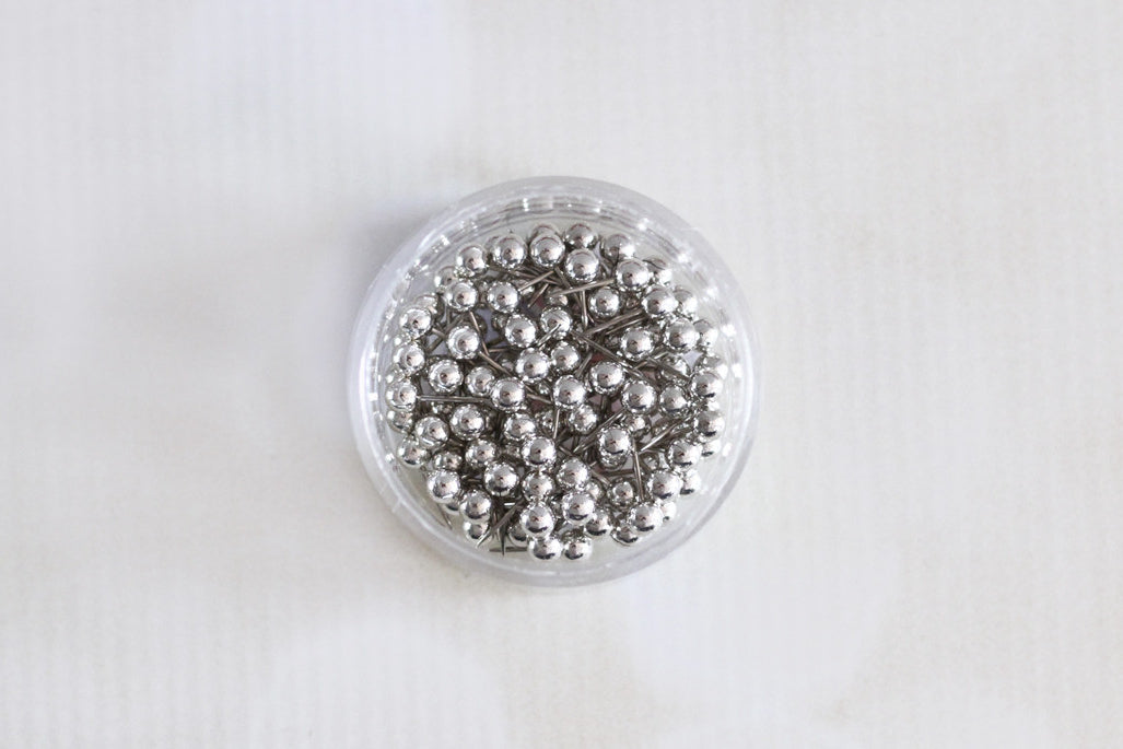 Silver Map Push Pins