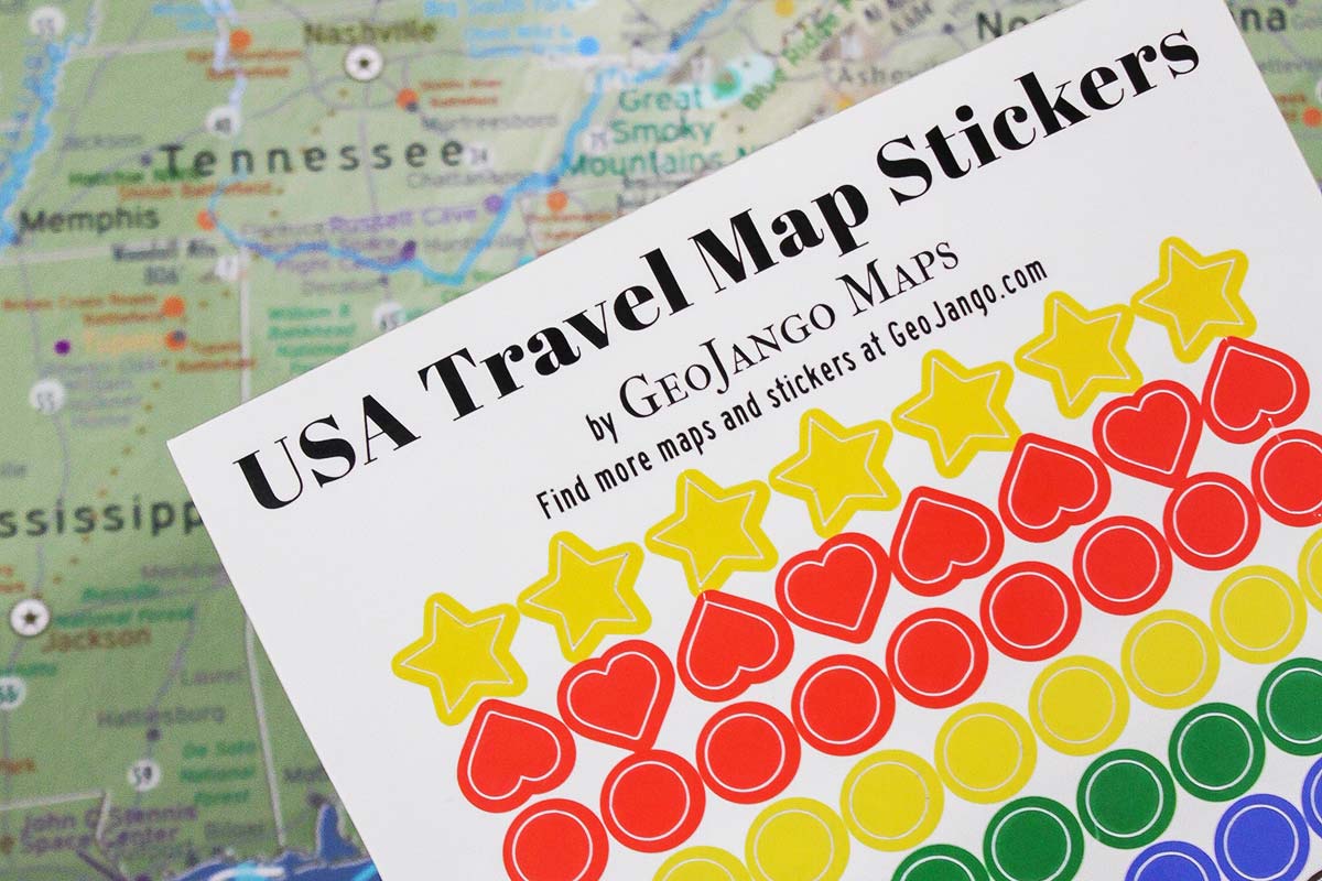 stickers for rv map