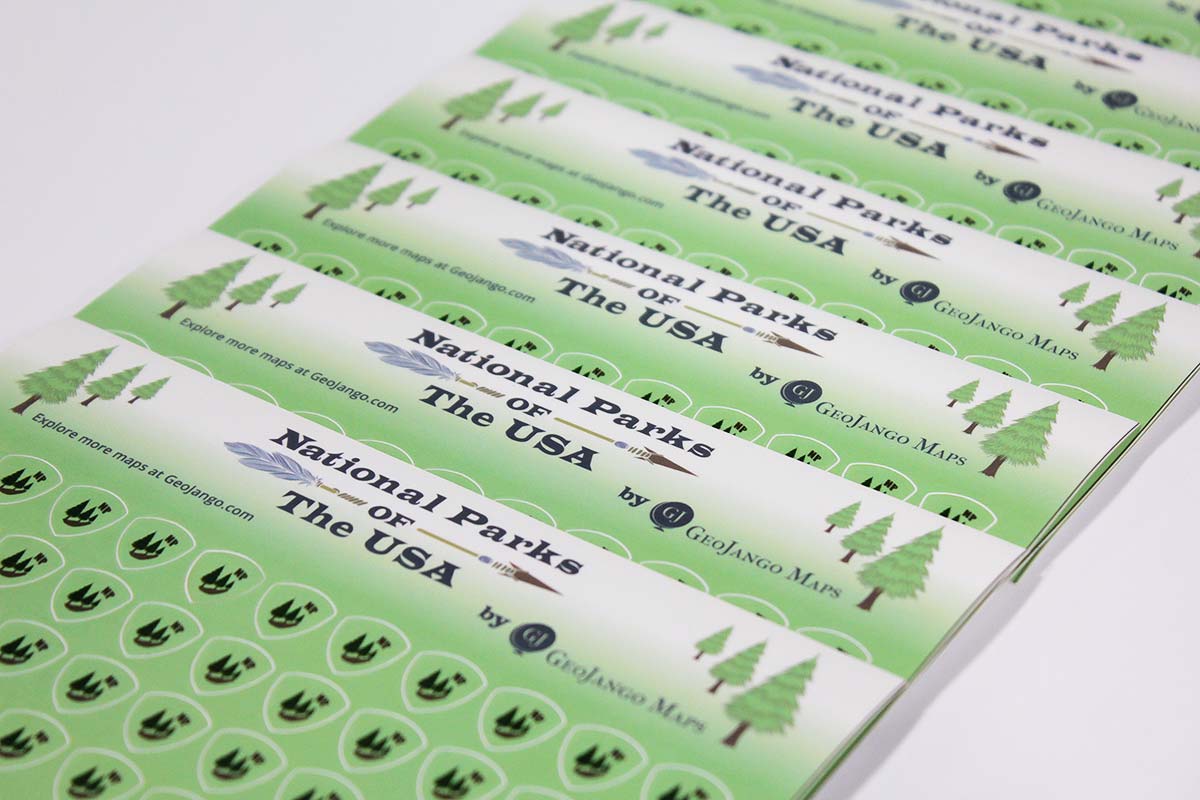 us travel map sticker sheets