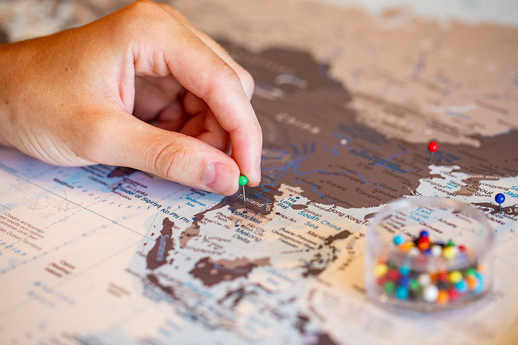 Scratch Off Maps vs. Push Pin Maps