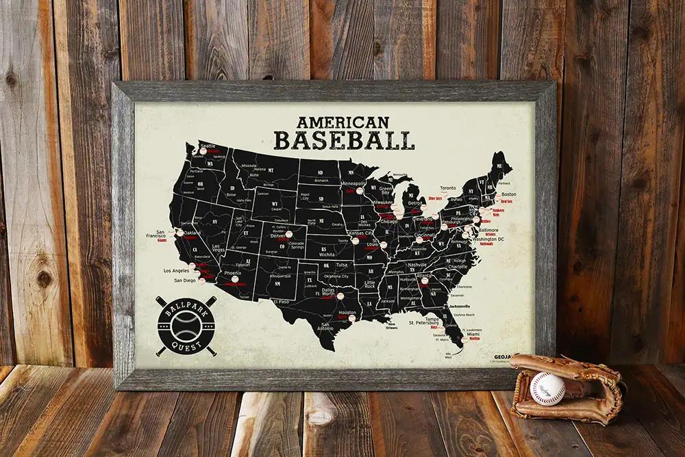 Baseball Map Above Sports Maps: Baseball Stadium Map – GeoJango Maps