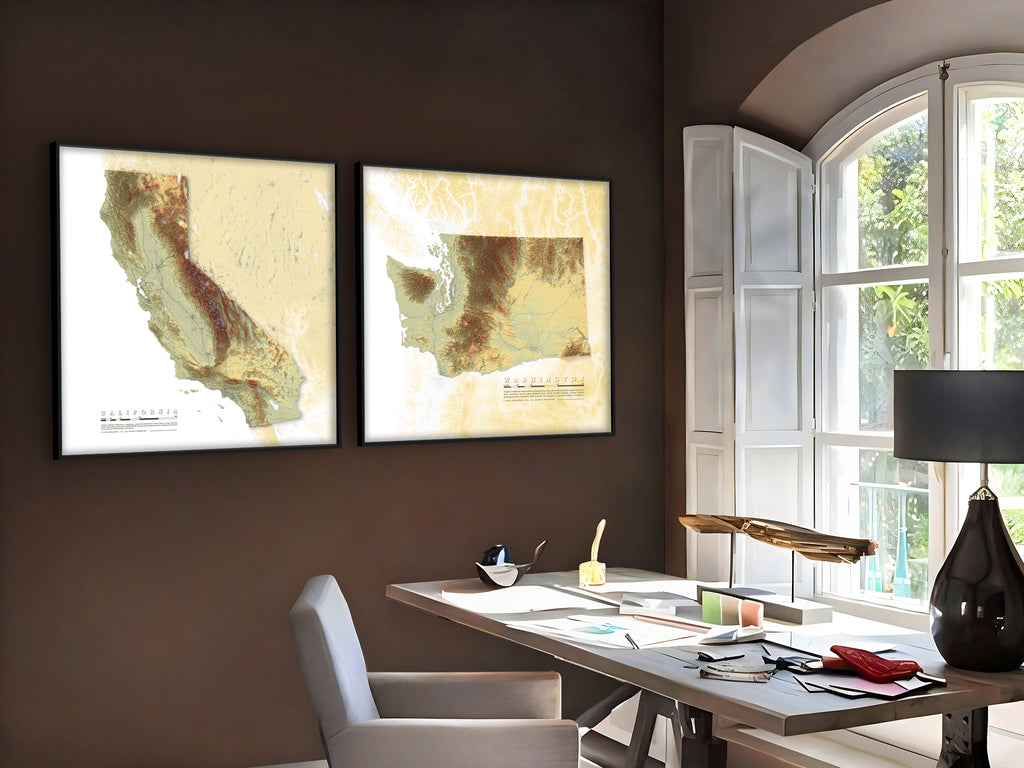 map wall displays for vacation rentals