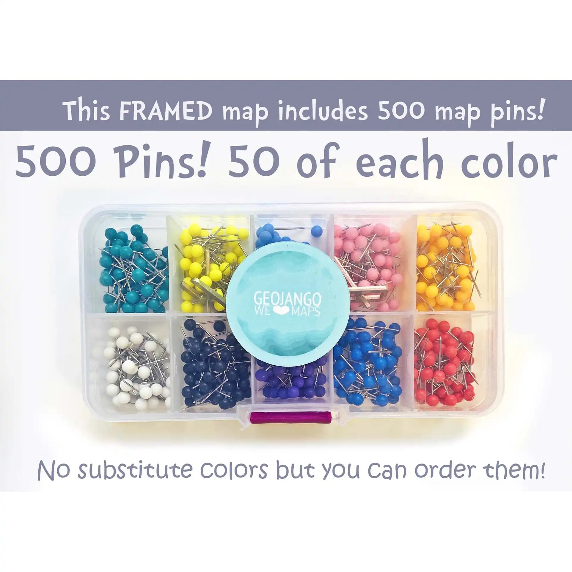 500 Map Pins Included
