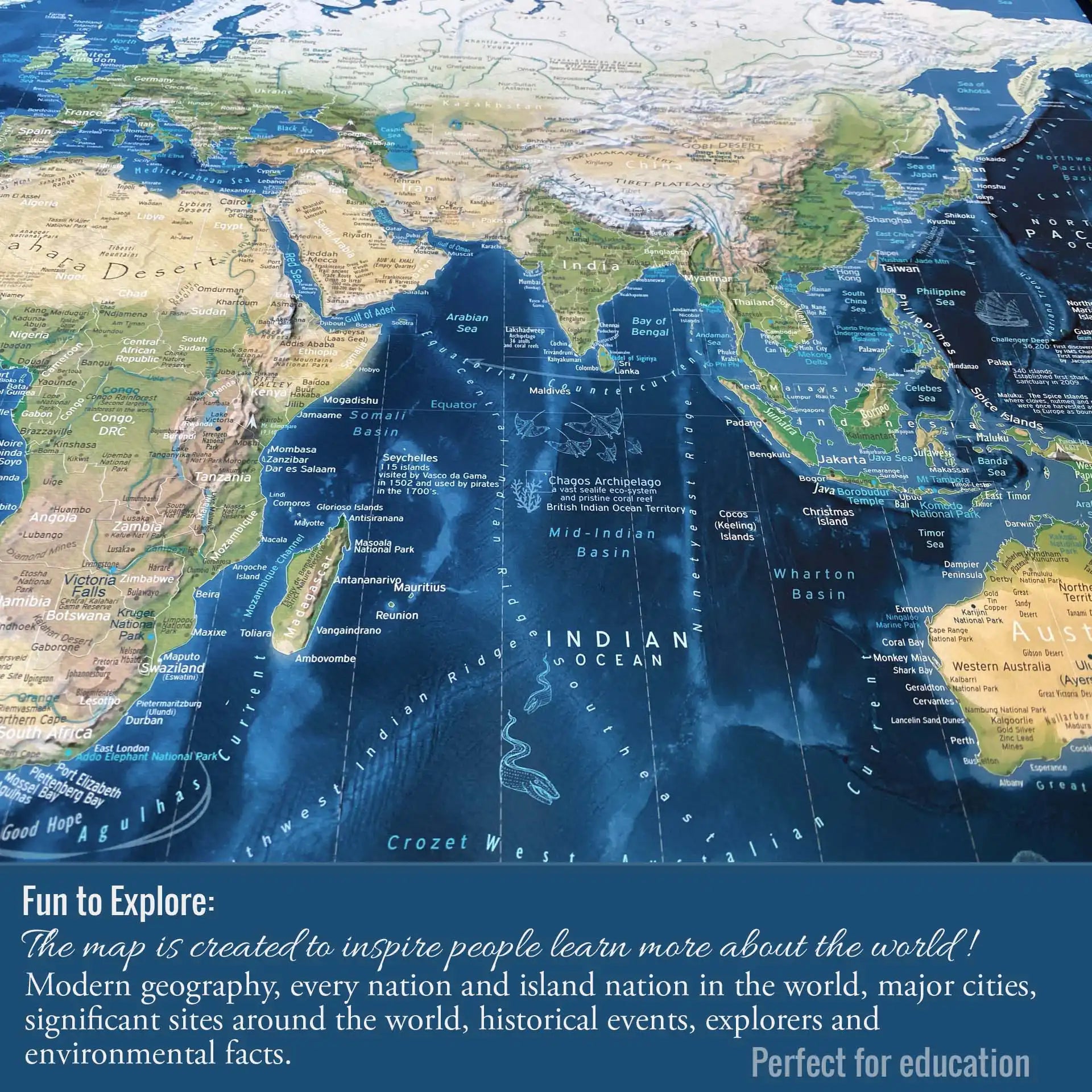 world map with labeled countries