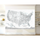 extra-large usa laminated wall map