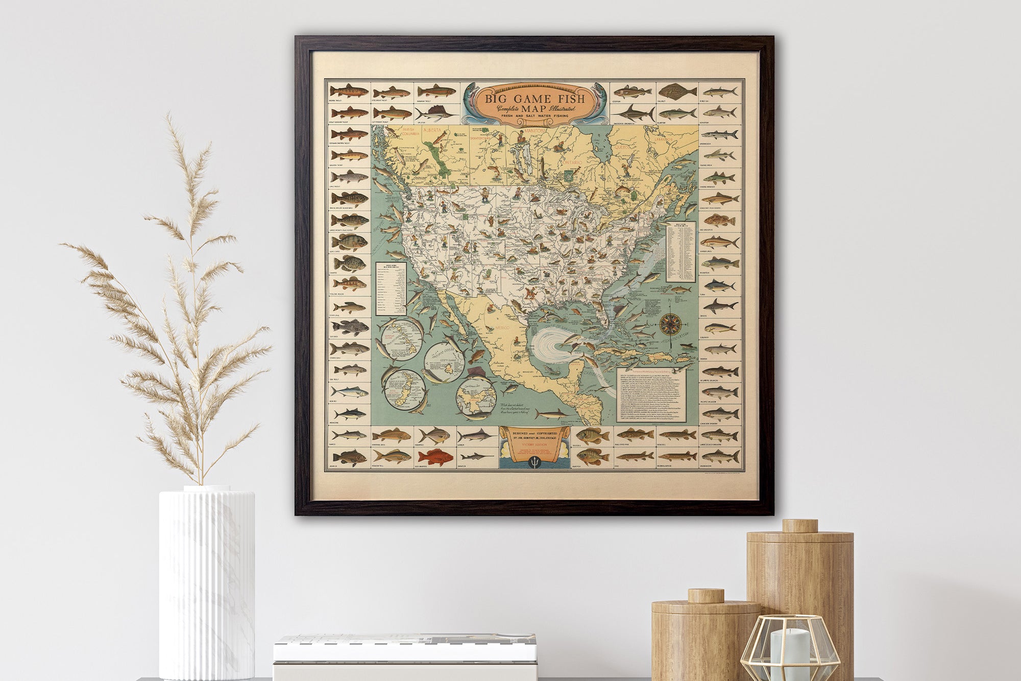 1936 Big game Fish map