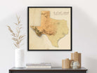 Texas Wall Map muir way