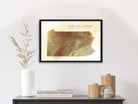 Pennsylvania Map wall art