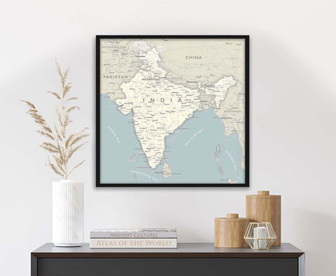 Map of India with states – GeoJango Maps