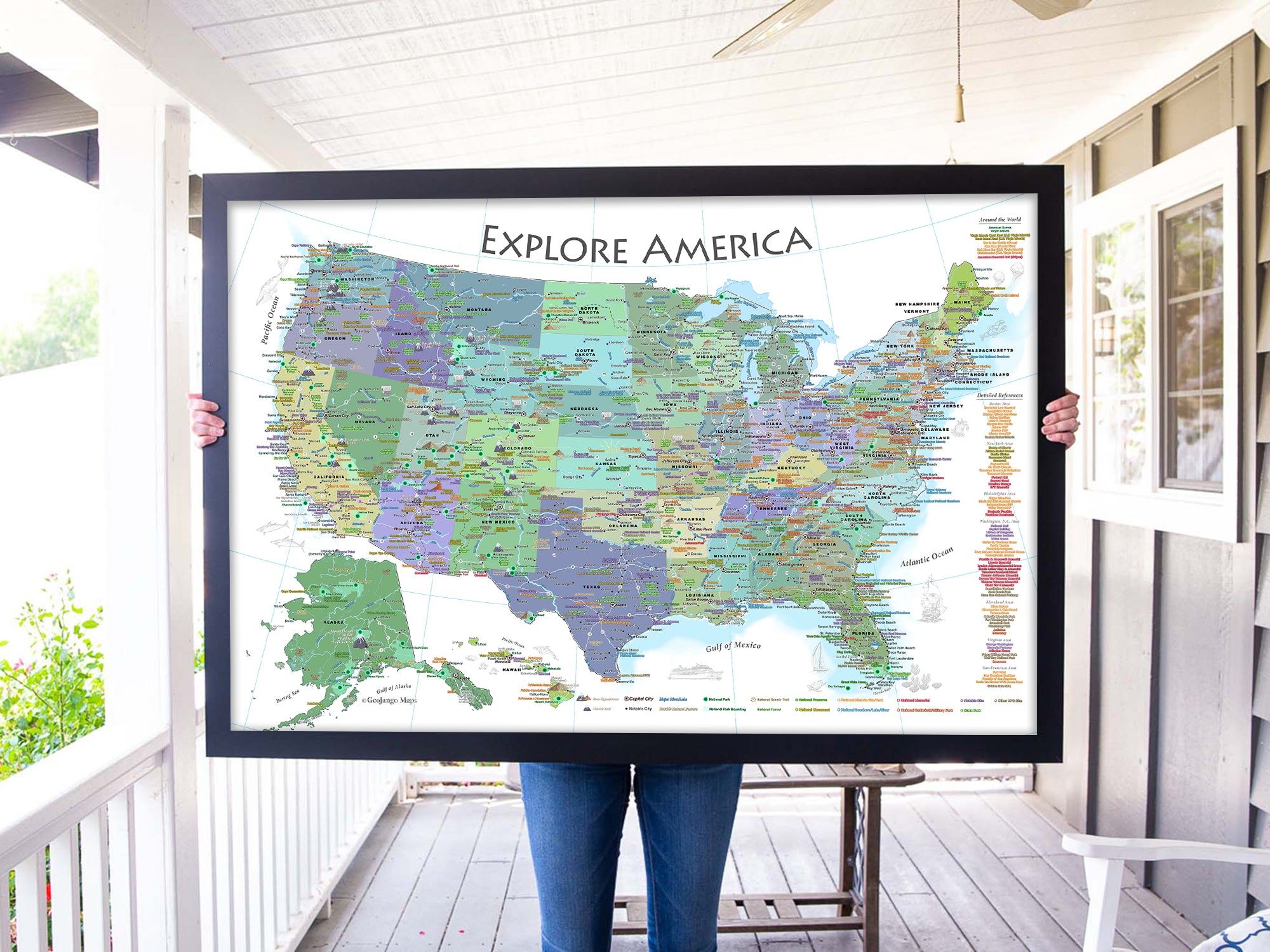 national parks of the usa poster