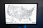 large usa map for wall blank