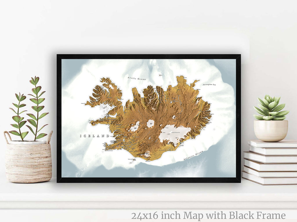 map of iceland volcanoes 