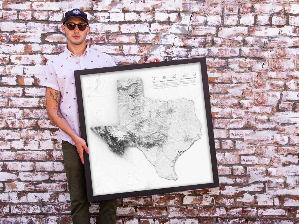 Texas Wall Map Poster