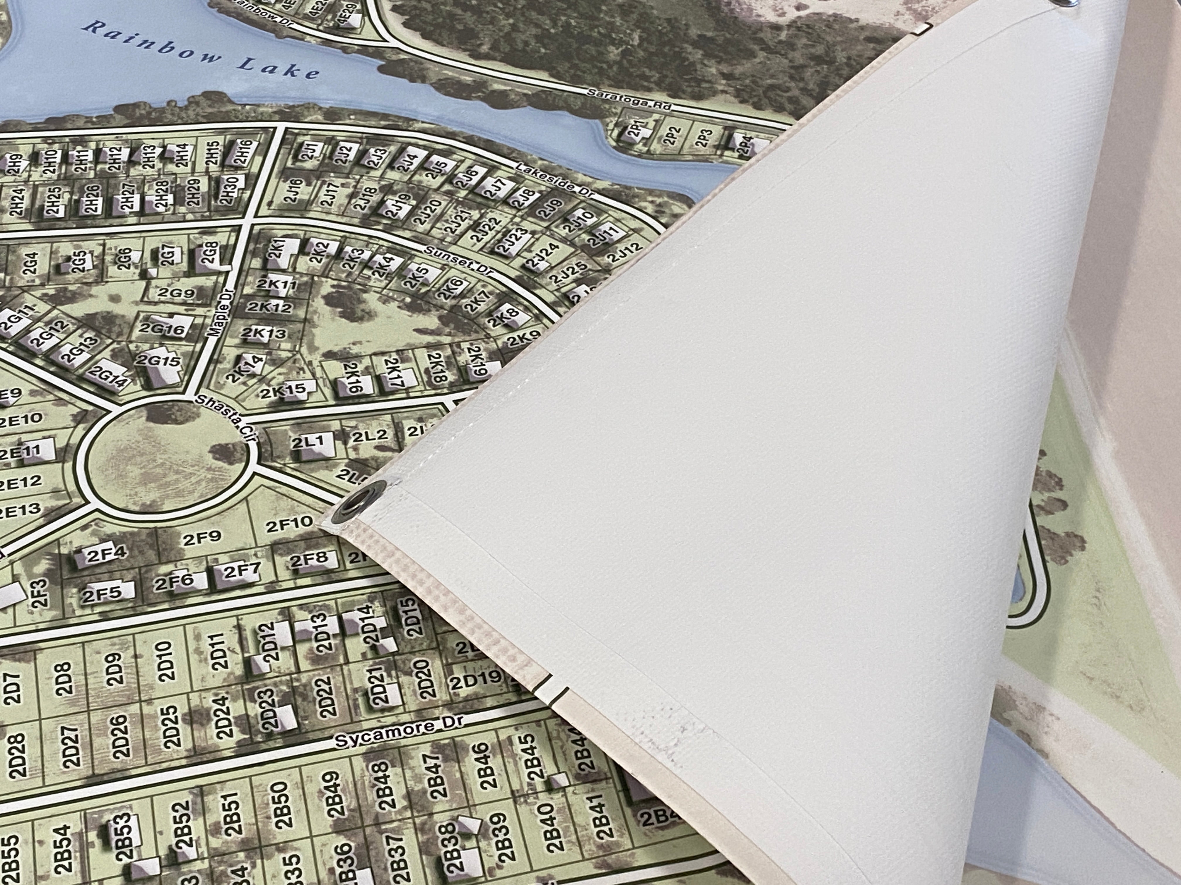 giant neighborhood map for homeowner association